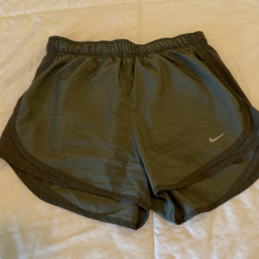 Nike Women's Dark Green Athletic Shorts